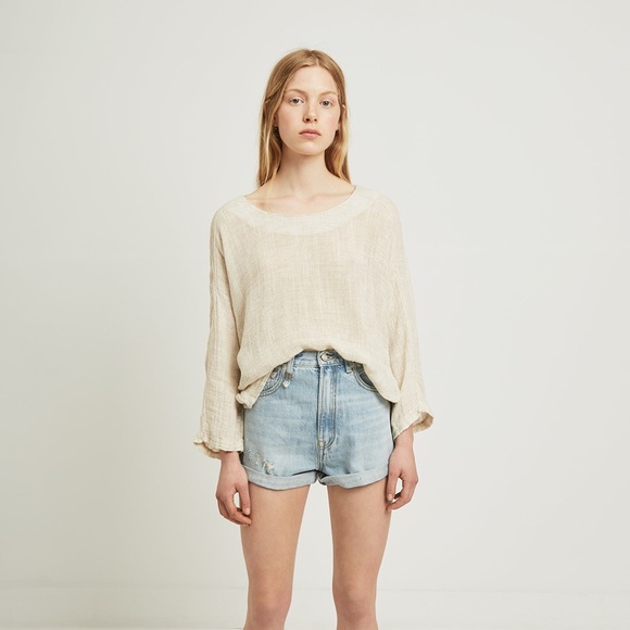 la garconne Pants - La Garconne r13 high rise hailey short NWT 28